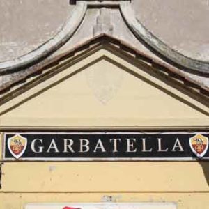 One of the most famous building in Garbatella Rome. Enjoying our food tour in Garbatella