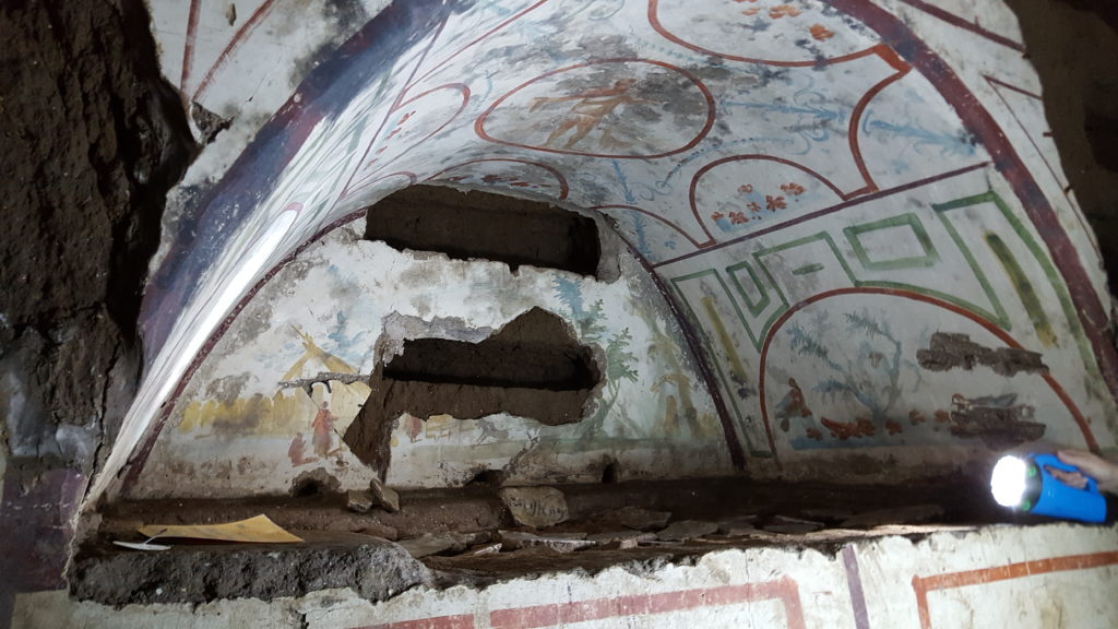 Decorated Acrosolium at Santa Domitilla