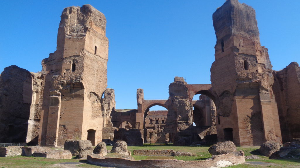 The ruins of the Baths of Caracalla