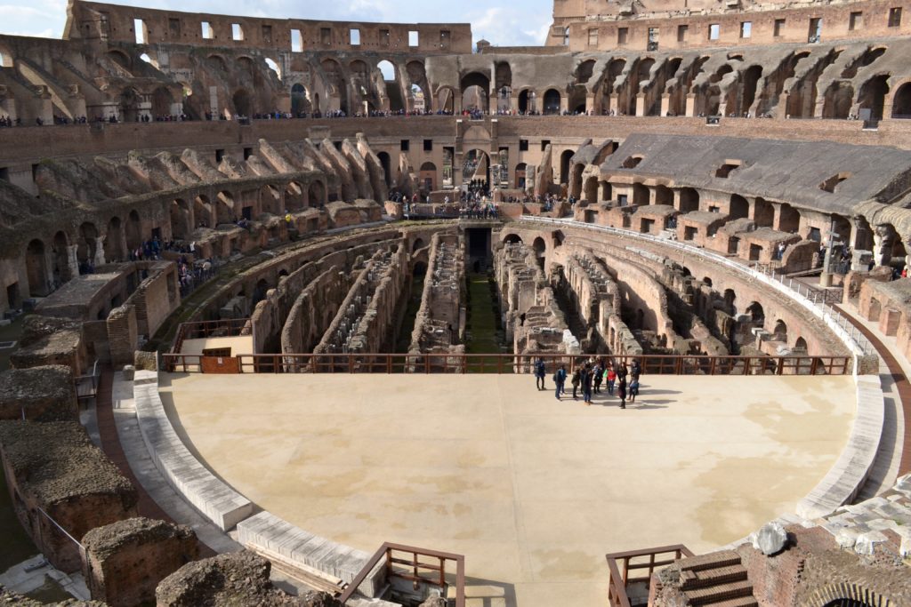 Center arena of the Colosseum