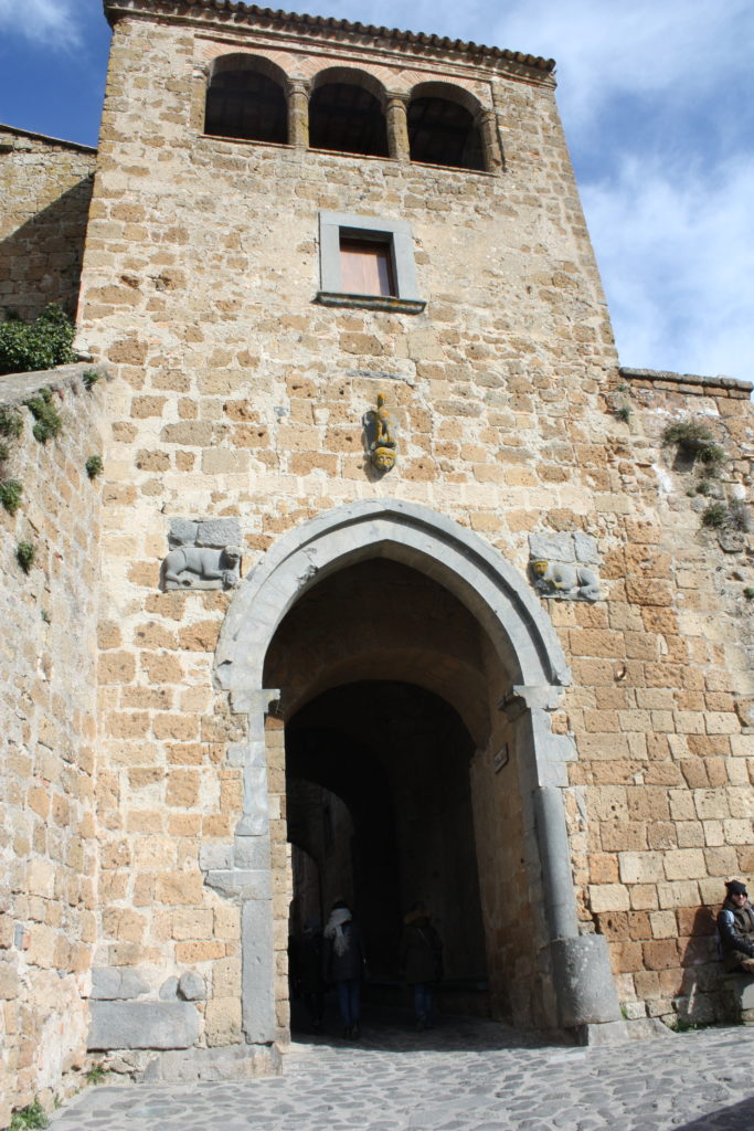 The gate of Santa Maria at Civita di Bagnoreggio