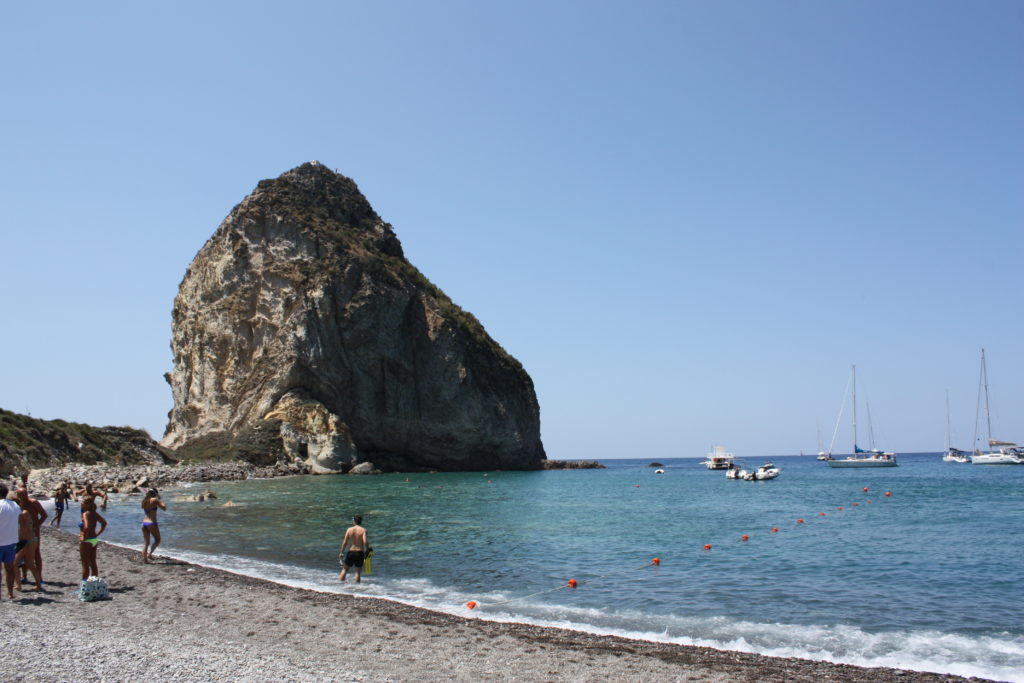 Pebble beach of Palmarola