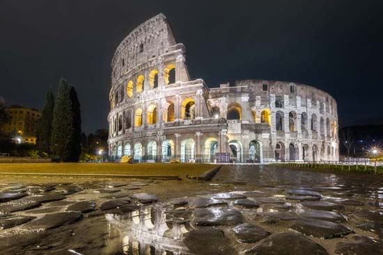 Colosseum at Night Tour of Rome