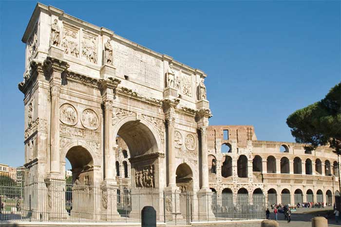 Arch of Constatine visited during our Colosseum tour