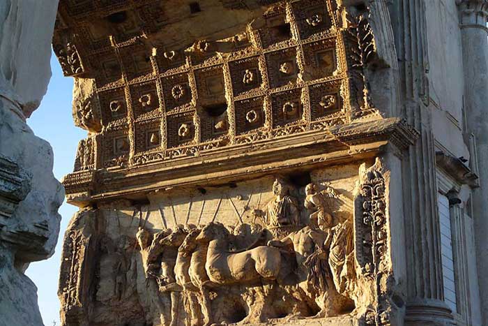 Arch of Titus seen dring our Colosseum tour